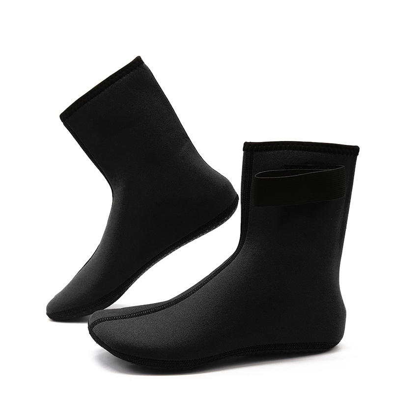 Tauchen Socken Stiefel Wasser Schuhe nicht-Unterhose Strand Stiefel Neoprenanzug Schuhe Schnorcheln Tauchen Surfen Stiefel Für Männer Frauen: Schwarz / S