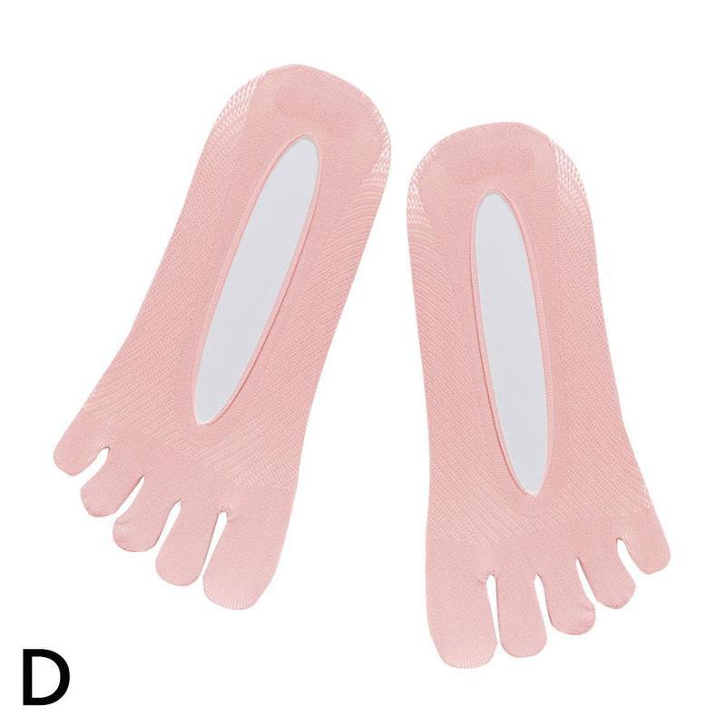 1pair Breathable Five Toe Socks L1j0: Pink