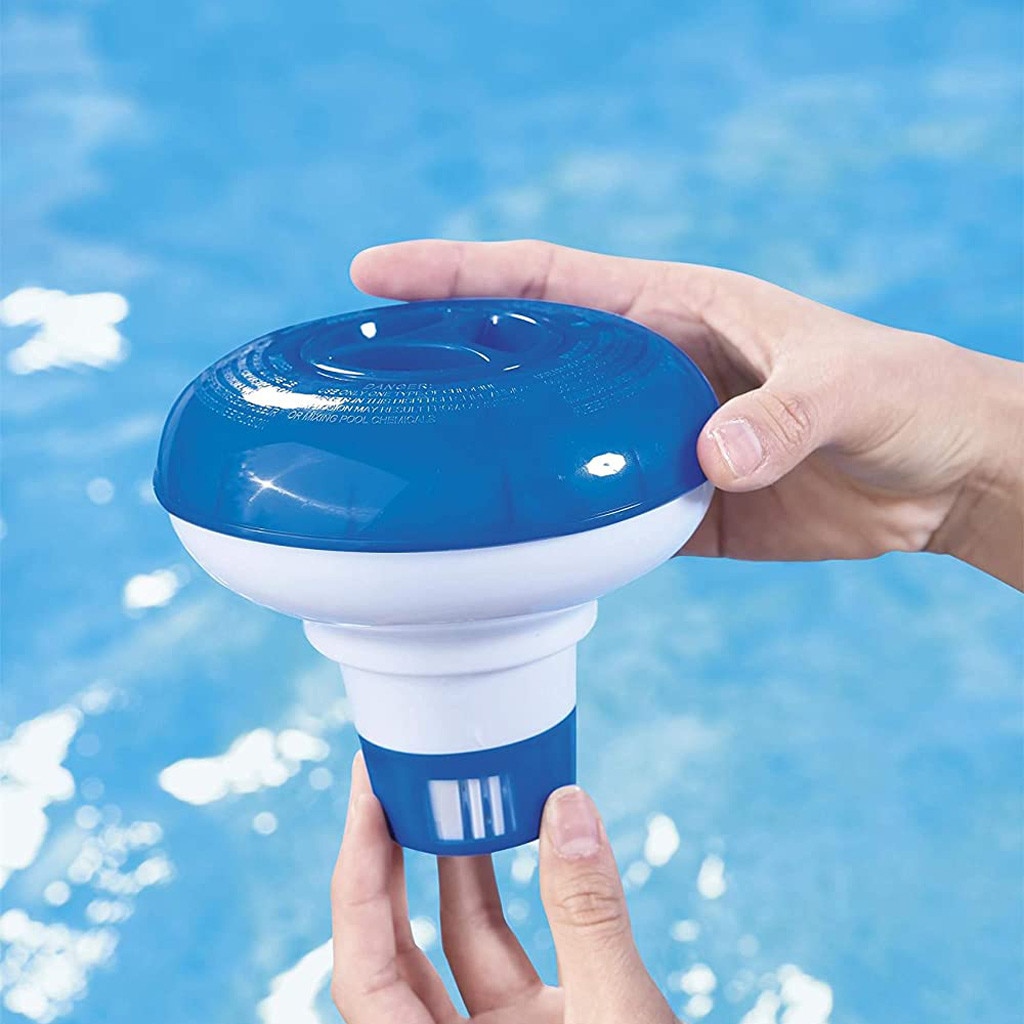 25# Floating Swimming Pool Chlorine Dispenser Adjustable Chlorine Output Cleaning Chemicals Water Testing Products