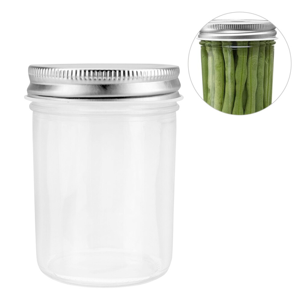 6 stk køkken honning opbevaring forseglet beholder dåse krukker kaviar marmelade opbevaringsbeholder glasflaske til køkken  (200ml)