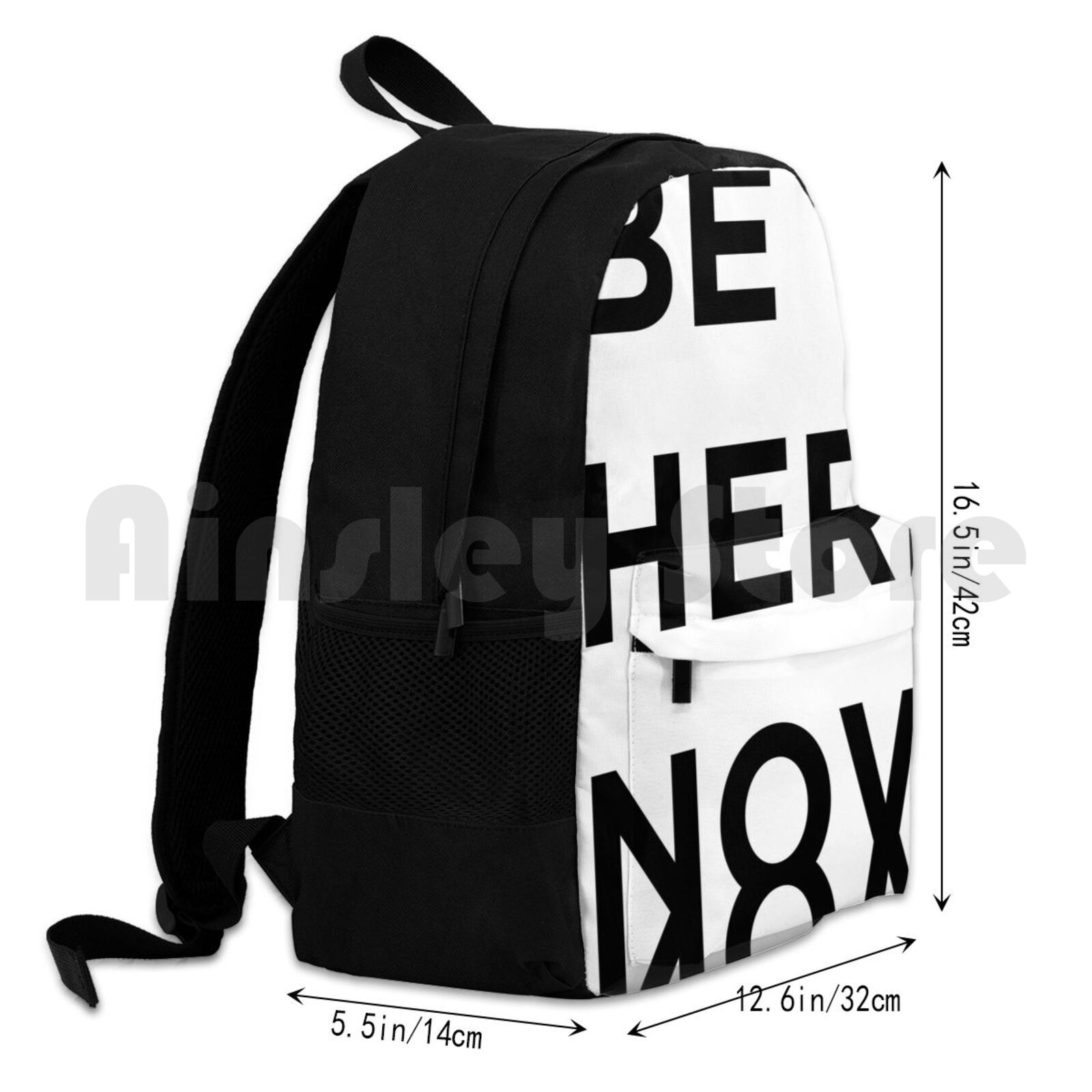 Be Here Now Outdoor Hiking Backpack Waterproof Camping Travel Liam Gallagher Madferit Graphic Live Forever Nineties Liam