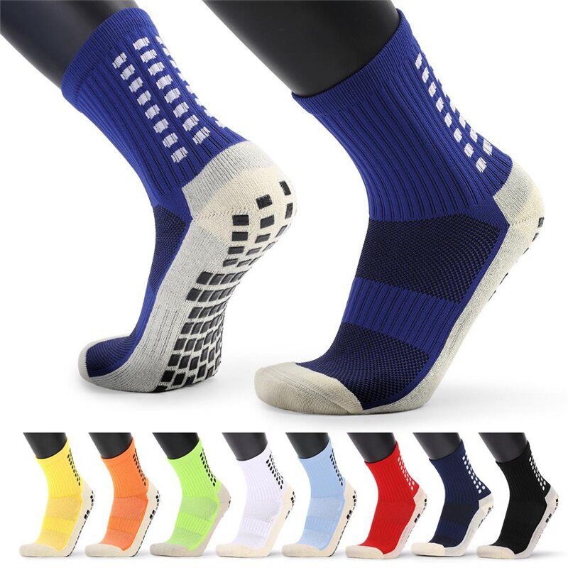 Calcetines deportivos gruesos para hombre, medias antideslizantes con dispensador de tubo para fútbol y baloncesto, novedad, venta de fábrica