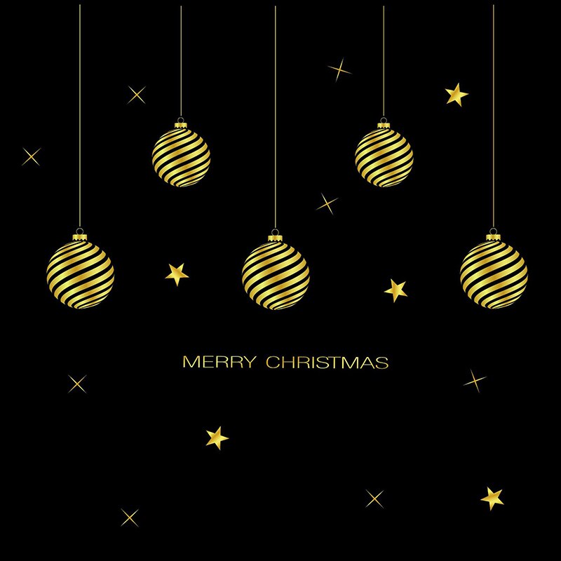 Merry Christmas Wall Stickers Cute Santa Claus Snowflake Elk Window Glass Stickers For Year Xmas Party Home Wall Decals: B06