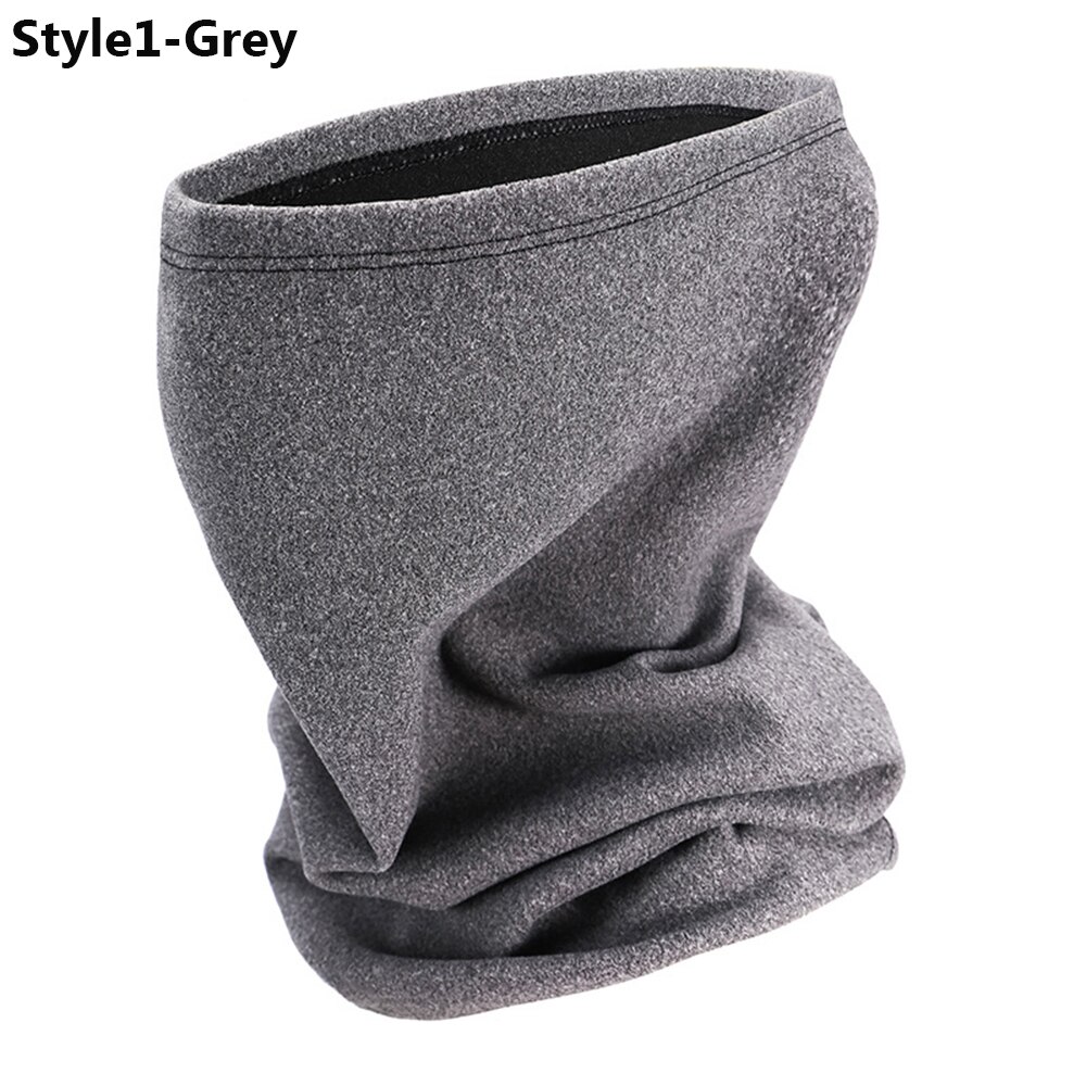1PC Unisex Winter Wind-proof Face Mask Neck Warmer Cycling Bandana Caps Magic Bandana Scarf Outdoor Sports Motorcycle Headwear: Style1	Grey