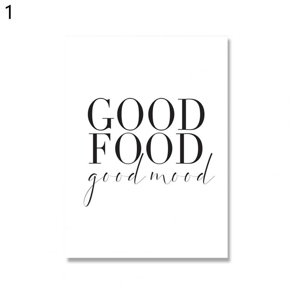 Frameless Picture Beautiful Black White Words Wall Art Poster Professionally Printed Decorative Wall Art Poster:  30x40cm 1