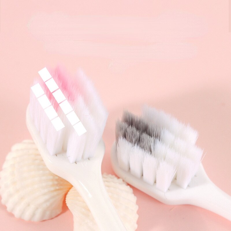 Wide Head Soft Bristle Toothbrush Adult Toothbrush Family Pack, Easy To Carry Outdoor Hotel Toothbrush