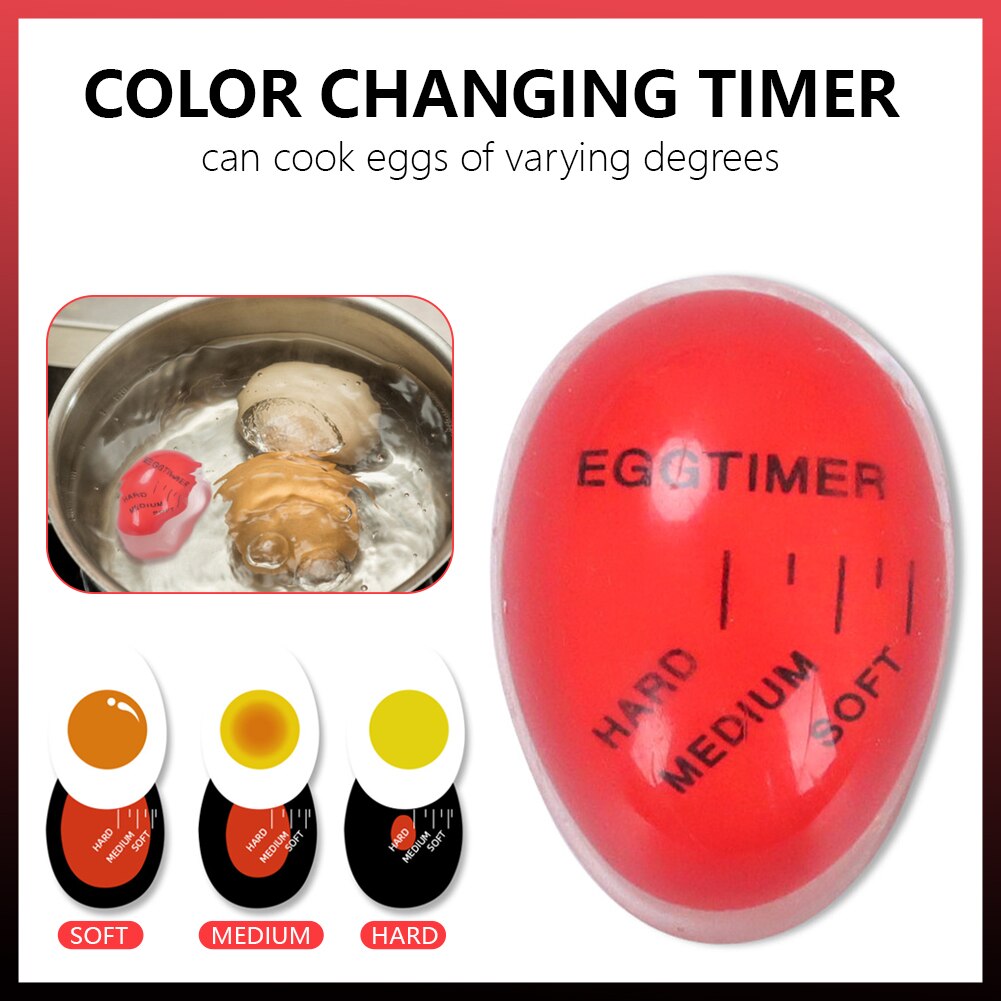 Eggtimer Kitchen Gadget Sets Time Timer Perfect Egg Changing Color Resin Material Temperature Cooking Gadgets Accessories Garden