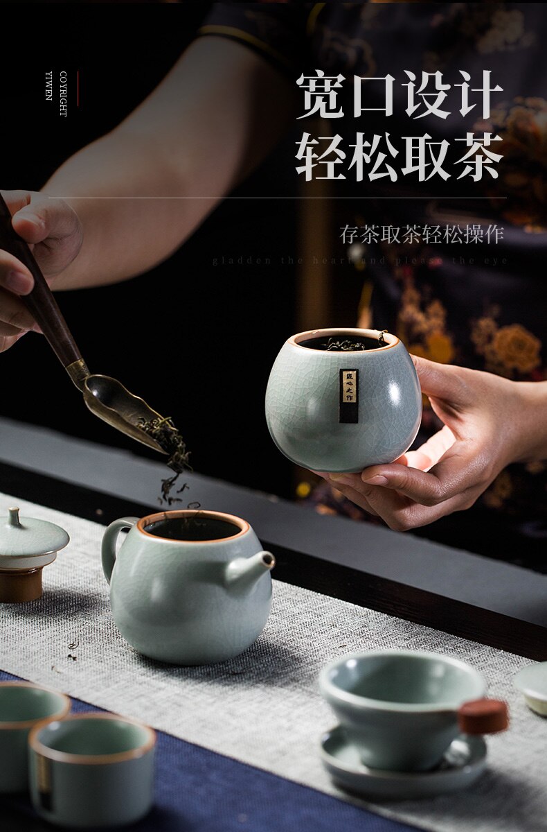 Keramische Pot Thee Opslag Container Organizer Koffie Container Opslag Thee Bus Keramische Caja Para Te Thee Container BA6