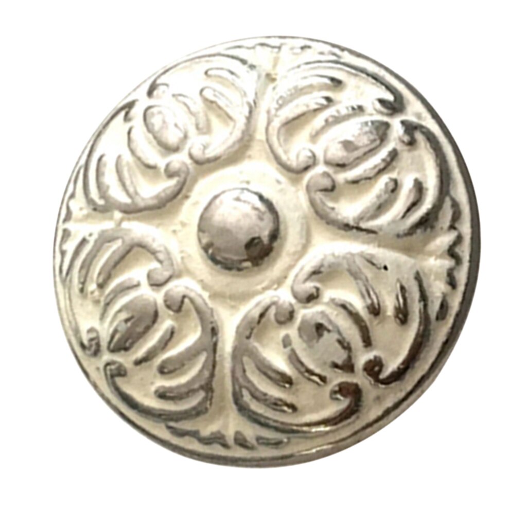 White Zinc Alloy Drawer Knobs Button Shape Cupboard Handle Pulls Home Furniture Accessories