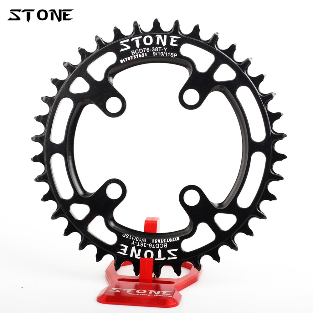Plato de bicicleta de piedra 76 BCD 76mm, círculo para MTB, reemplazo de anillo de cadena, Dientes anchos angosto, escalada, anillo de rueda dentada