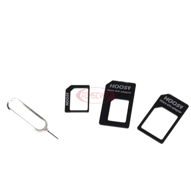 1 Set Nano Sim-kaart naar Micro Standaard Adapter Converter Voor Telefoon Sim-kaart Adapter Converteren Universele Telefoons Voor Nano Sim 4 In 1