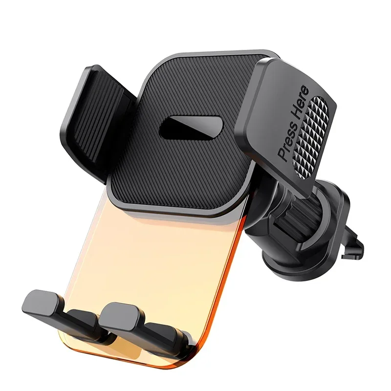 Telefon Halfter für Entlüftung Acryl praktisch halterung Freis prec heinrich tung Auto Wiege Auto praktisch Clip Stand für 4-7 "Smartphones: Orange