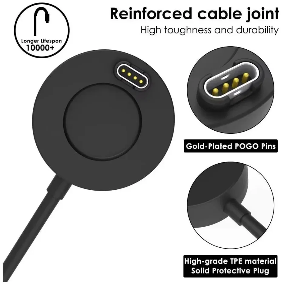 Charger Dock voor Garmin Vivoactive 3 4 4 S/Fenix 5 5 S 5X 6 6 S 6X/Venu 2 2 S Sq USB Oplaadkabel Stand Station Datum Syn