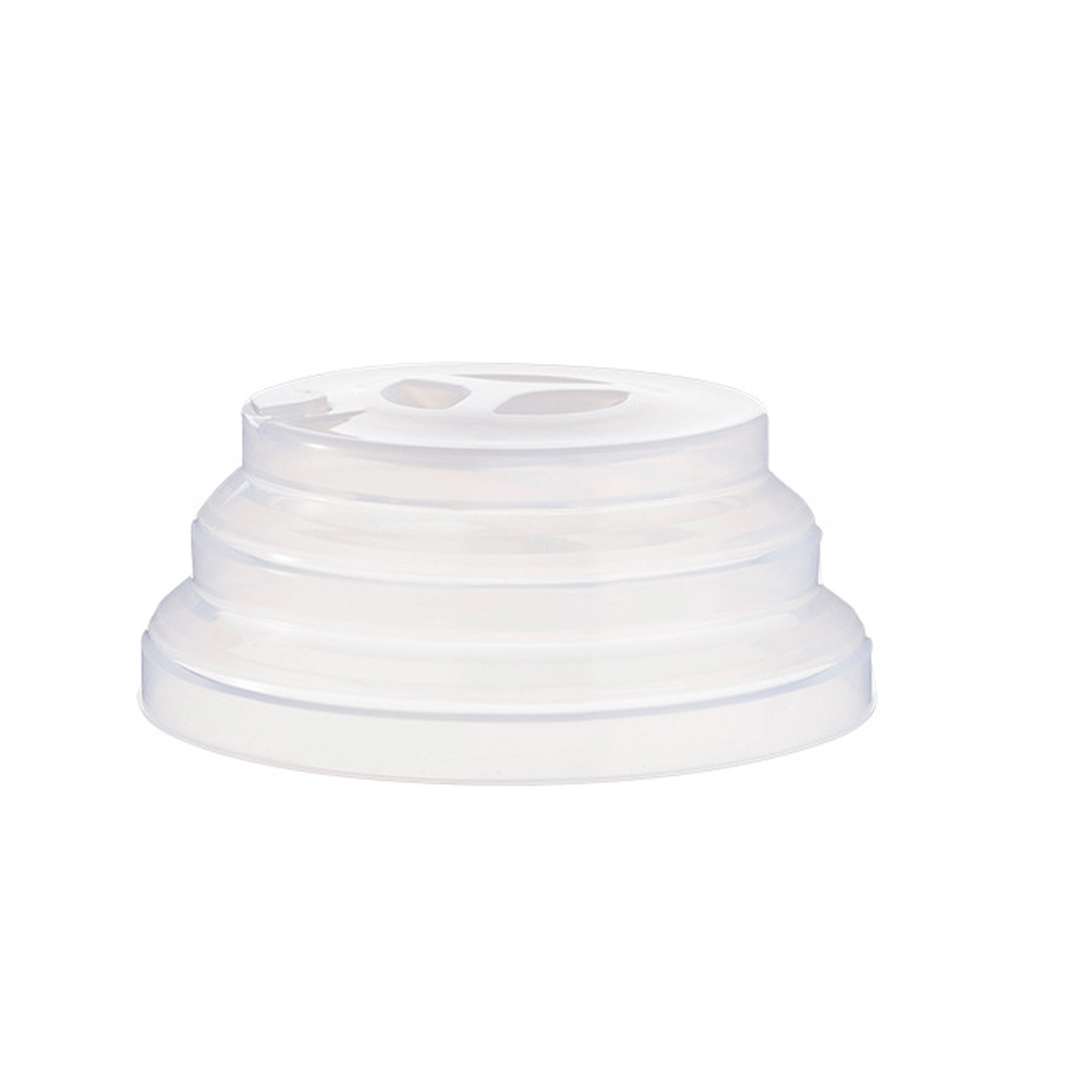 Housse de protection anti-insectes pour micro-ondes, couvercle résistant à l&#39;huile, pour assiette, bol, couvercle chauffant pour four à micro-ondes: WHITE