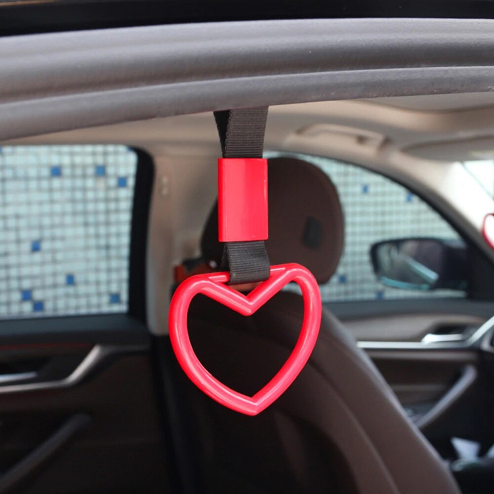 Car Interior Pull Ring Subway Train Bus Handle Strap Charm Drift JDM TSURIKAWA RING Car Rear Bumper Warning Loop