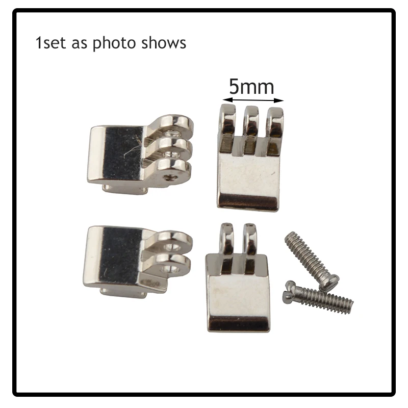10Sets Breedte 5Mm Glazen Scharnier Voor Brillenmontuur, Scharnieren Voor Het Repareren Van Universele Scharnieren: Default Title