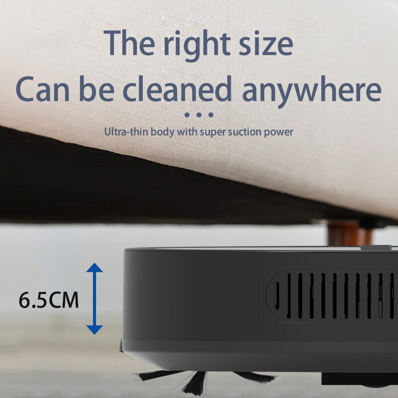 Smart Robot Vacuum Cleaner 1800Pa Large Suction App Remote Control Vacuum Cleaner Home Multifunctional Wireless Sweeper