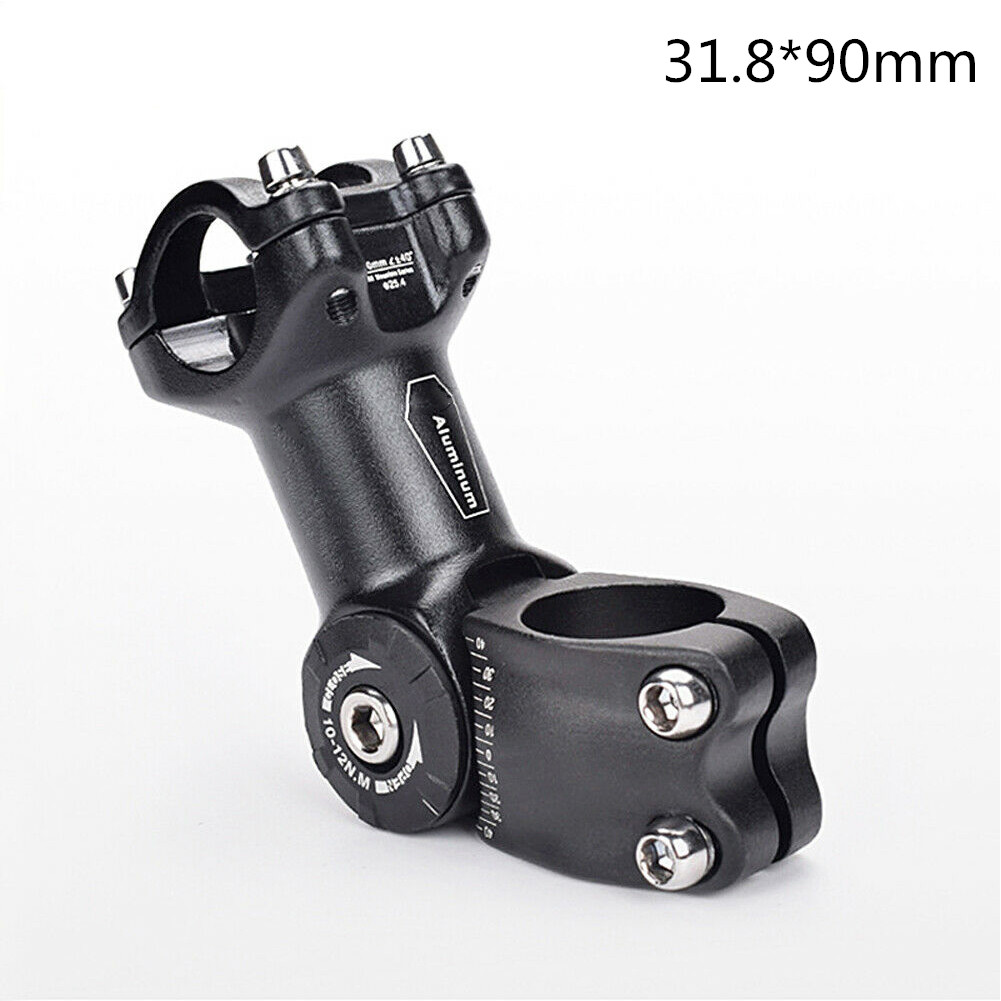 MTB Road Bike Stem Adjustable Rise Up Bicycle Handlebar Stem 25.4/31.8*90/110mm Bicycle Road Bike Replacement Parts For Cycling: C