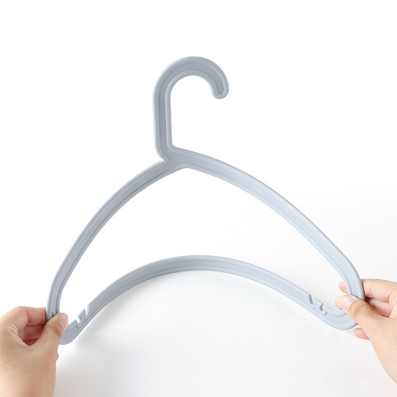 Cintre en plastique blanc pour adulte, 10 pièces, sans rayures, Support multifonctionnel antidérapant pour vêtements suspendus
