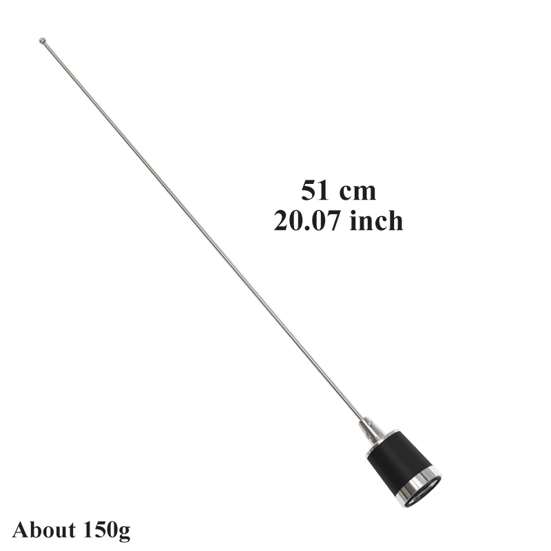 NMO Antenna Daul Band VHF/UHF 134MHz&430Mhz NMO800 51CM for Ham Car Radios Walkie Talkie High Gain Antenne Mobile Station Aerial