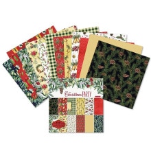 24 Pcs 6"x6"the Christmas Pattern Scrapbooking Paper Handmade Craft Background Pad Christmas Decoration: Default Title