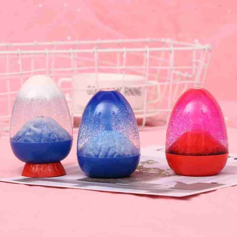 Liquid Oil Volcano Sand Watch Craft Ornaments Home Wedding Valentine Decoration Accessories For Lovers V0T9