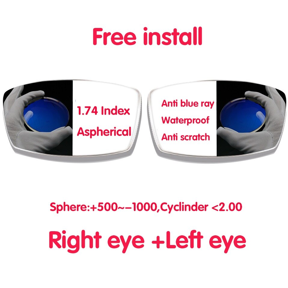 1.56 Index Glasses Lens 1.61 Anti Blue Light Ray Glasses Resin Lenses 1.67 1.74 Ultra-thin Reading Myopia Eyewear Optical
