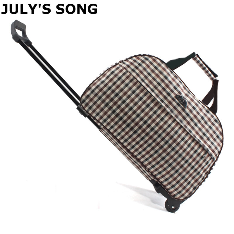 JULY'S SONG-maletas de viaje para hombre y mujer, bolsa de equipaje con carro con ruedas, para viaje