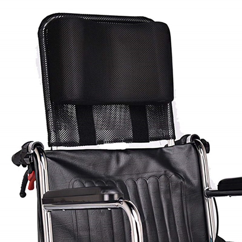 JayCreer silla de ruedas reposacabezas soporte de cuello asiento cómodo cojín trasero acolchado ajustable para adultos portátil Universal