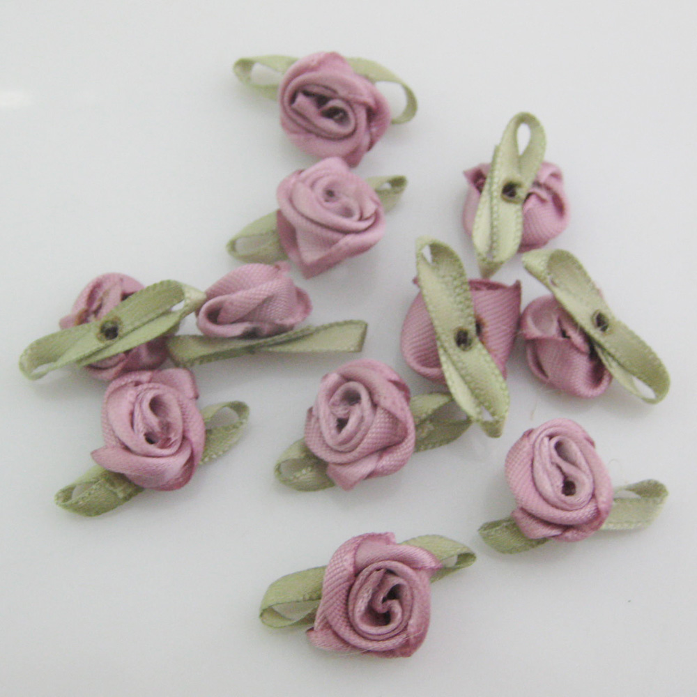 30 Farben zur Auswahl, 50 Stück, modische Rosenrosetten mit Blatt, Stoff, Blumen, Zubehör, DIY, Basteln, Nähzubehör