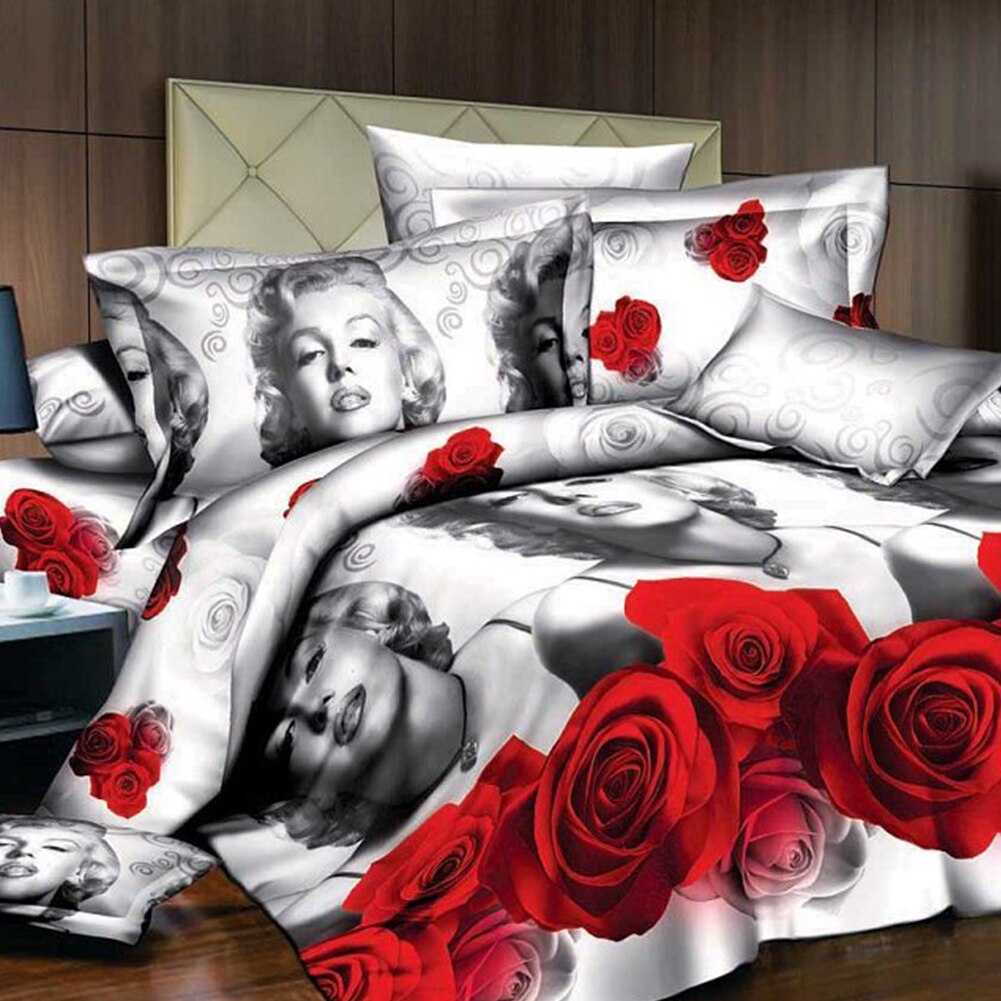 Snoozing Flower Garden flanel dekbedovertrek – Multi