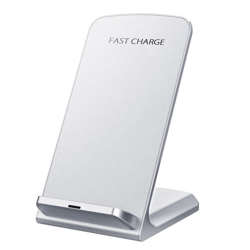 Caricabatterie Wireless Qi multifunzione caricabatterie rapido rapido Dock per iPhone XS Max XR 8 X Samsung S9 S8 S7 S10 ricarica del telefono: WHITE