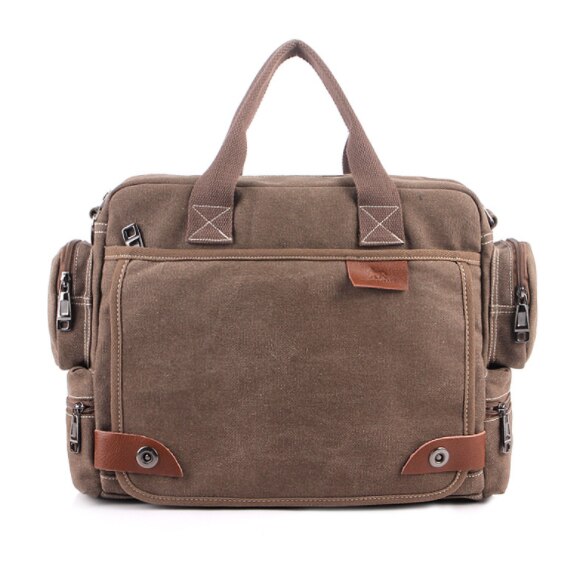 Manjiahong Mannen Canvas Messenger Bags, Mannen Casual Schouder Messenger Bags, man Casual Tote Aktetas Voor Laptop Mannelijke Handtassen