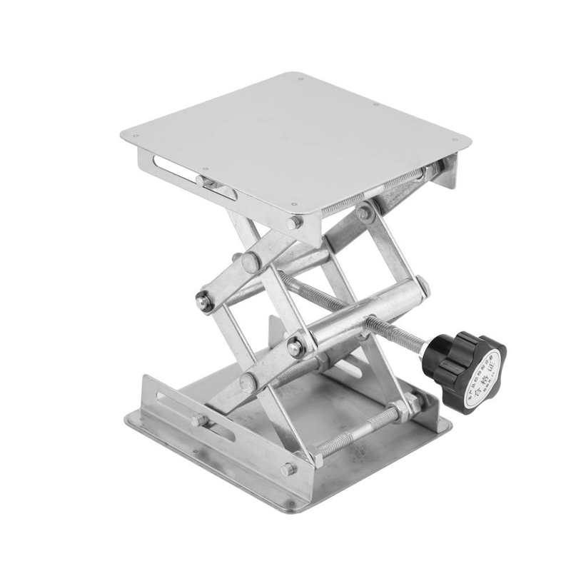 Stainless Steel Laboratory Lifting Platform Stand Scissor Rack 100*100mm Lifting Platform Rack