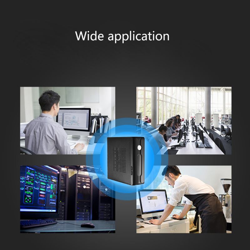 Desktop Power Supply Gaming HTPC Host Enclosure Mini ITX Computer Case Chassis