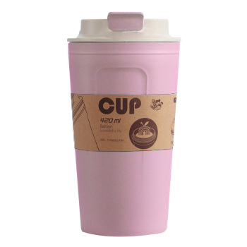 Taza de café moderna Simple de la protección del medio ambiente de creativa de alta temperatura a prueba de fugas casa Oficina taza: pink