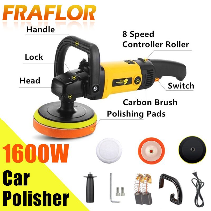 Electric Household Adjustable Speed Portable Multifunctional Mini Car Waxing Machine Sander Buffer Polishing Pad Polish Machine