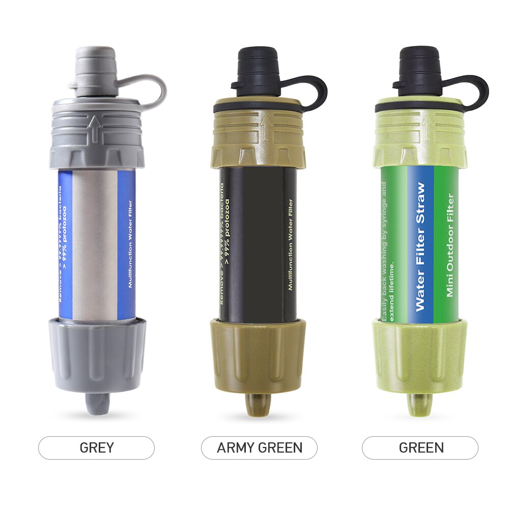 Outdoor Water Filter Stro Water Filtratie-systeem Waterzuiveraar Voor Noodsituaties Camping Reizen Backpacken