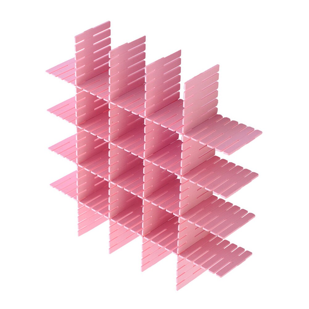 8pcs Useful Plastic Sub-grid Drawer Dividers Home Sub-grid Drawer Separators