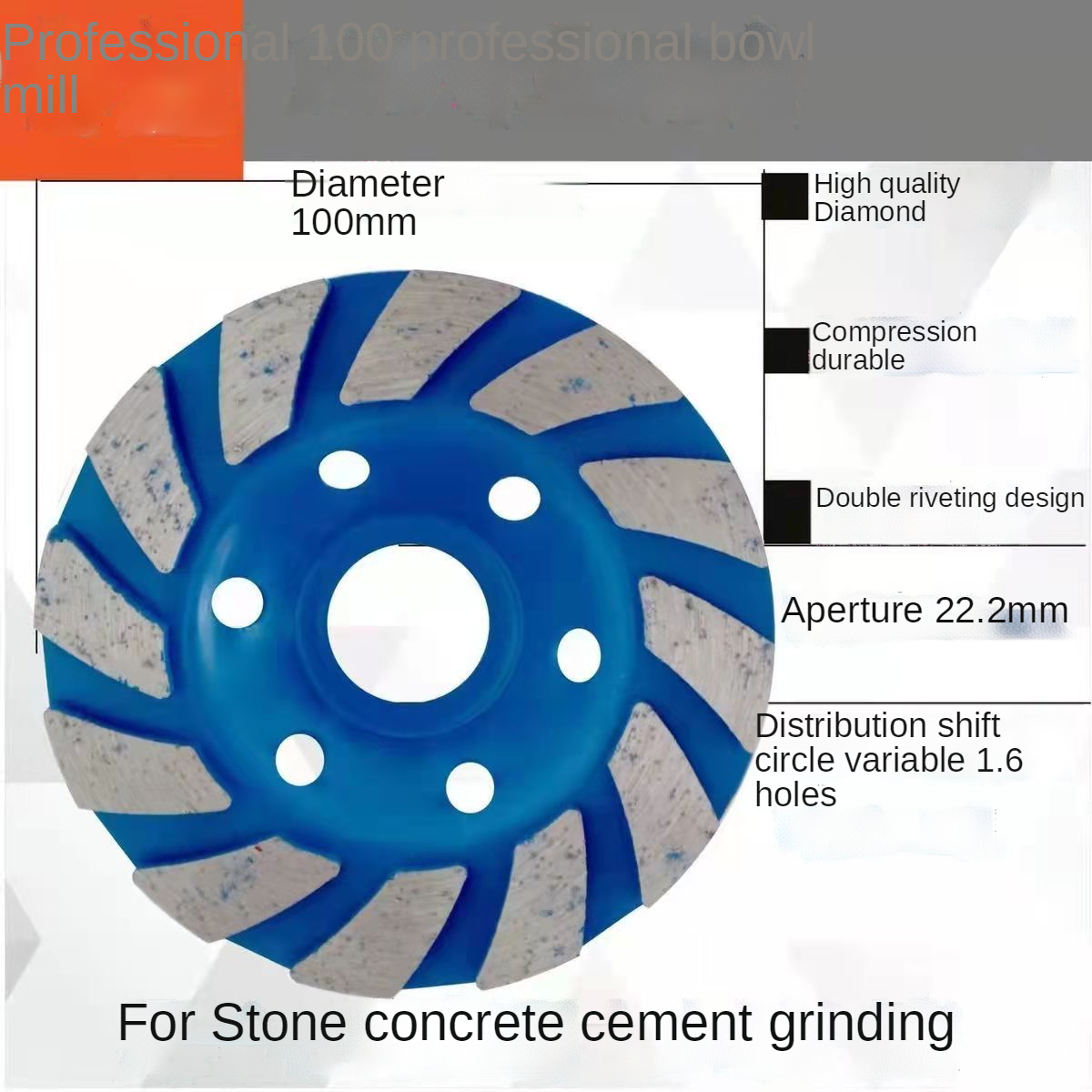 De Diamant Slijpschijf Haakse Slijper Marmer Slijpschijf Steen Beton Elektrische Slijpschijf Slijpschijf Zaagblad: Blauw
