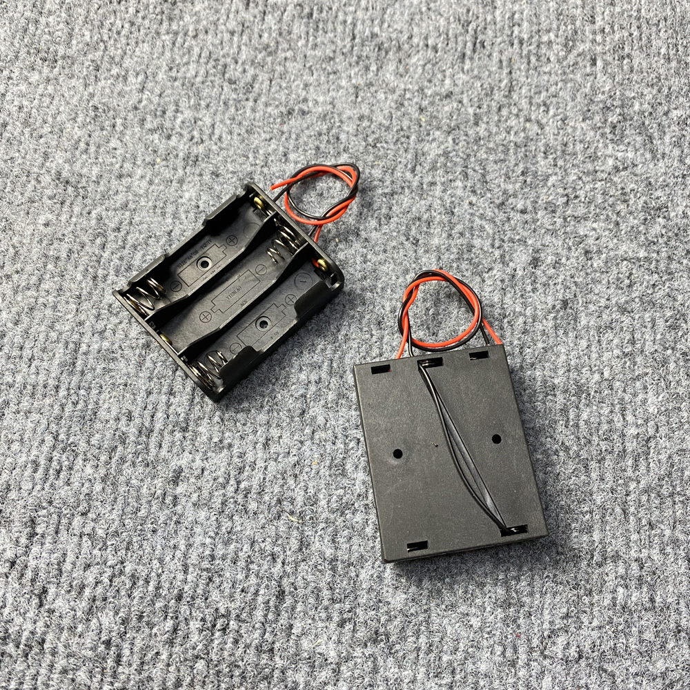 5-10PCS AA Power Battery Storage Case Holder Storage Box Multi Purposes DIY AA Battery Holder LR6 Container With Lead Cables