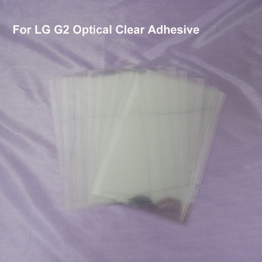 2 stks/partij Voor LG G2 G3 LCD Digitizer OCA Optical Clear Adhesive Double-side Lijm Glas Film