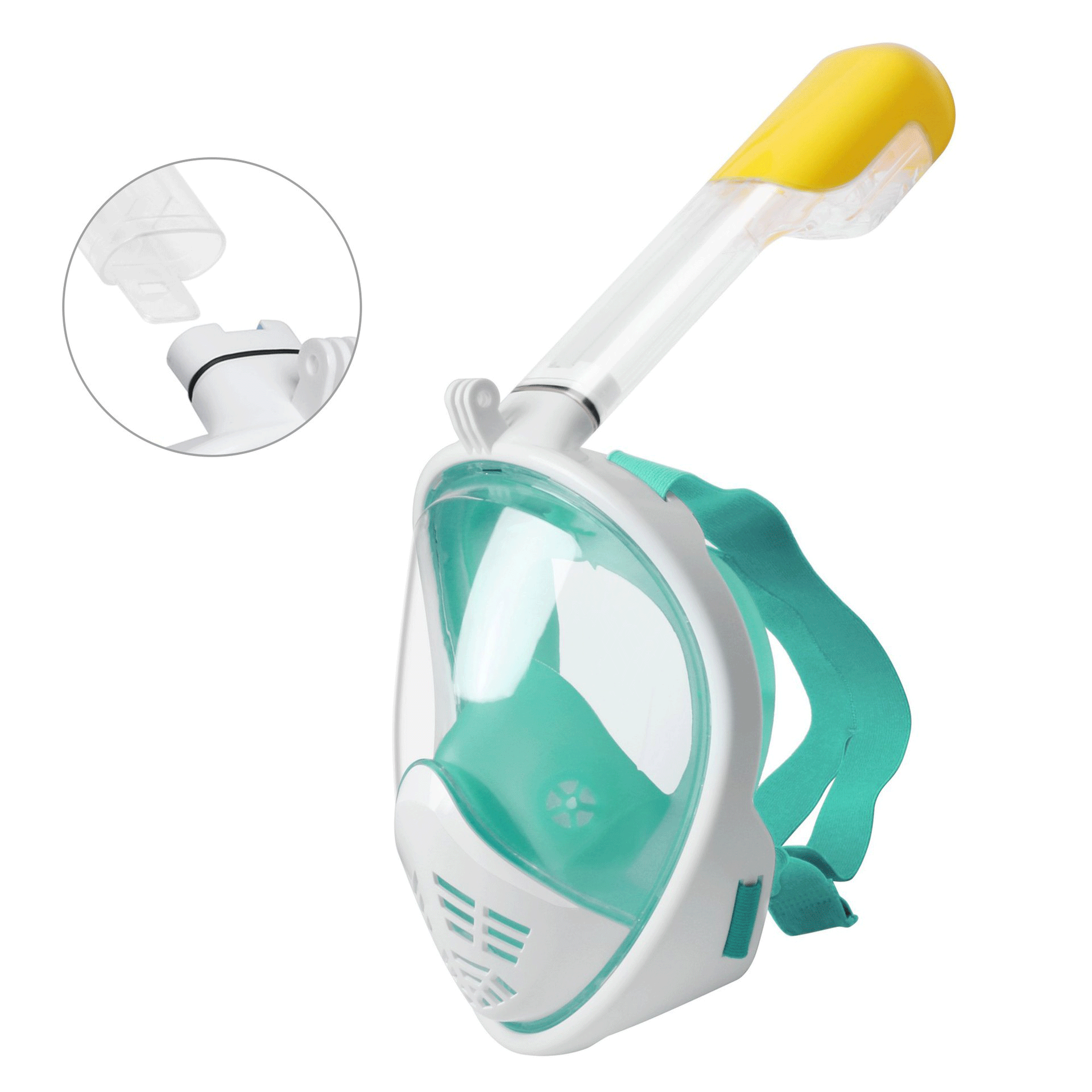 máscara de buceo máscara de buceo subacuática Anti niebla máscara de Snorkel de cara completa mujeres hombres niños natación Snorkel equipo de buceo