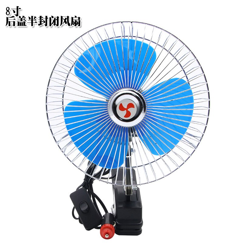 8-zoll Gürtel Clip Auto Elektrischen Ventilator Auto Montiert Tragbare 12 V/24 V Elektrische Fan Haar Trockner Auto Lkw Anwendbar: 8 Zoll 24V zurück Startseite halb versiegelt