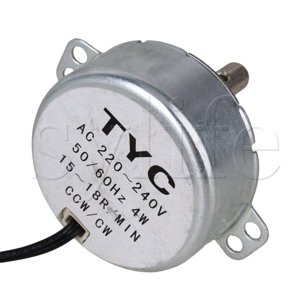 Gramofon synchroniczne synchroniczne silnika 50/60Hz AC 220V 4W 15-18 obr/min CCW/CW TYC-50