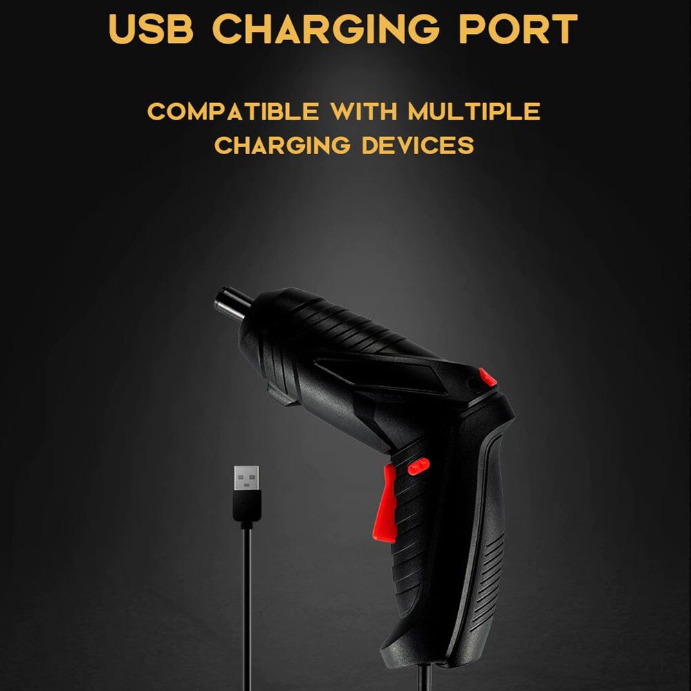Elektrische Schroevendraaier 3.6V Draagbare Usb Opladen Draadloze Oplaadbare Hand Draadloze Praktische Boor Voedingen Power Tools