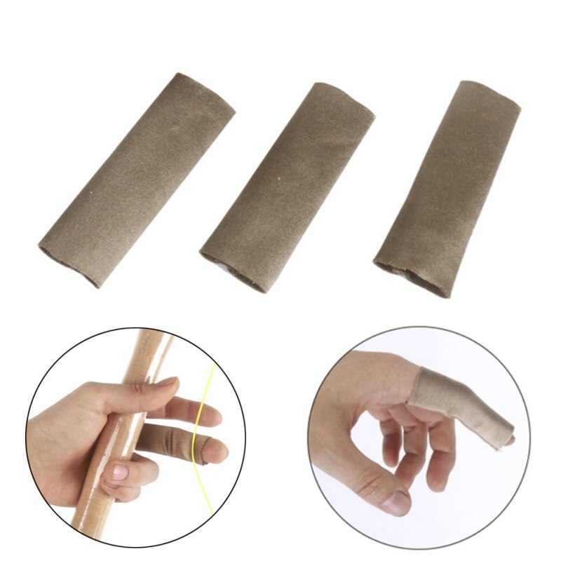 3 unids/set dedo pesca línea de protección Anti arañazos suave elástico deportes al aire libre dedo mano equipo Protector de manga