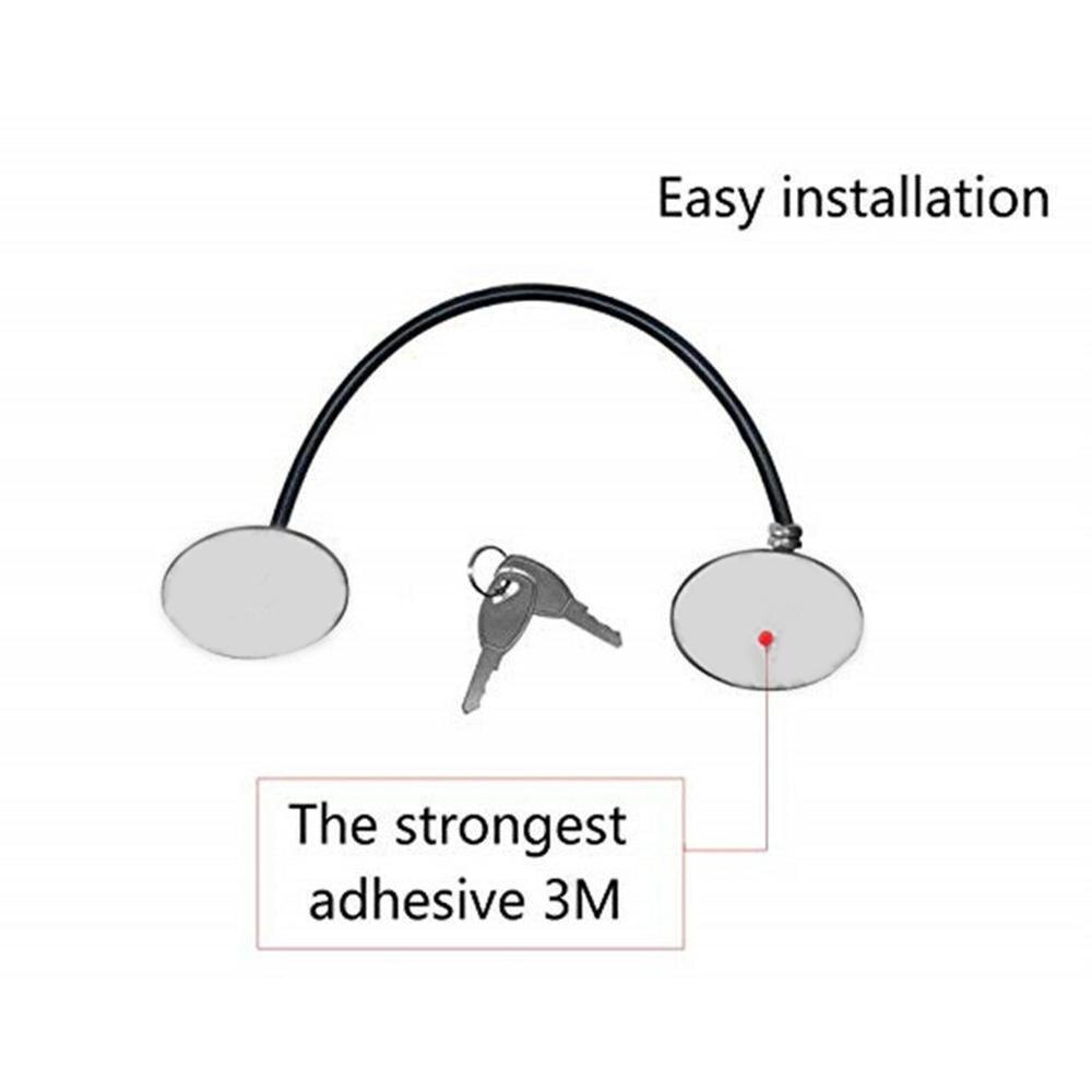 Serrure de sécurité pour enfants, 1 pièce, serrure de porte de réfrigérateur avec 2 clés, serrure de fenêtre pour enfants, serrure d'armoire, serrure de congélateur