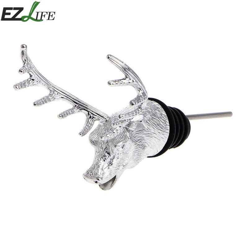 Herten Hoofd Wijn Schenker Rode Wijn Stopper Beluchter Fles Wijn Accessoire Bar Stopper Creatieve Mode Wijn Accessoires Gereedschap Lp F8W6