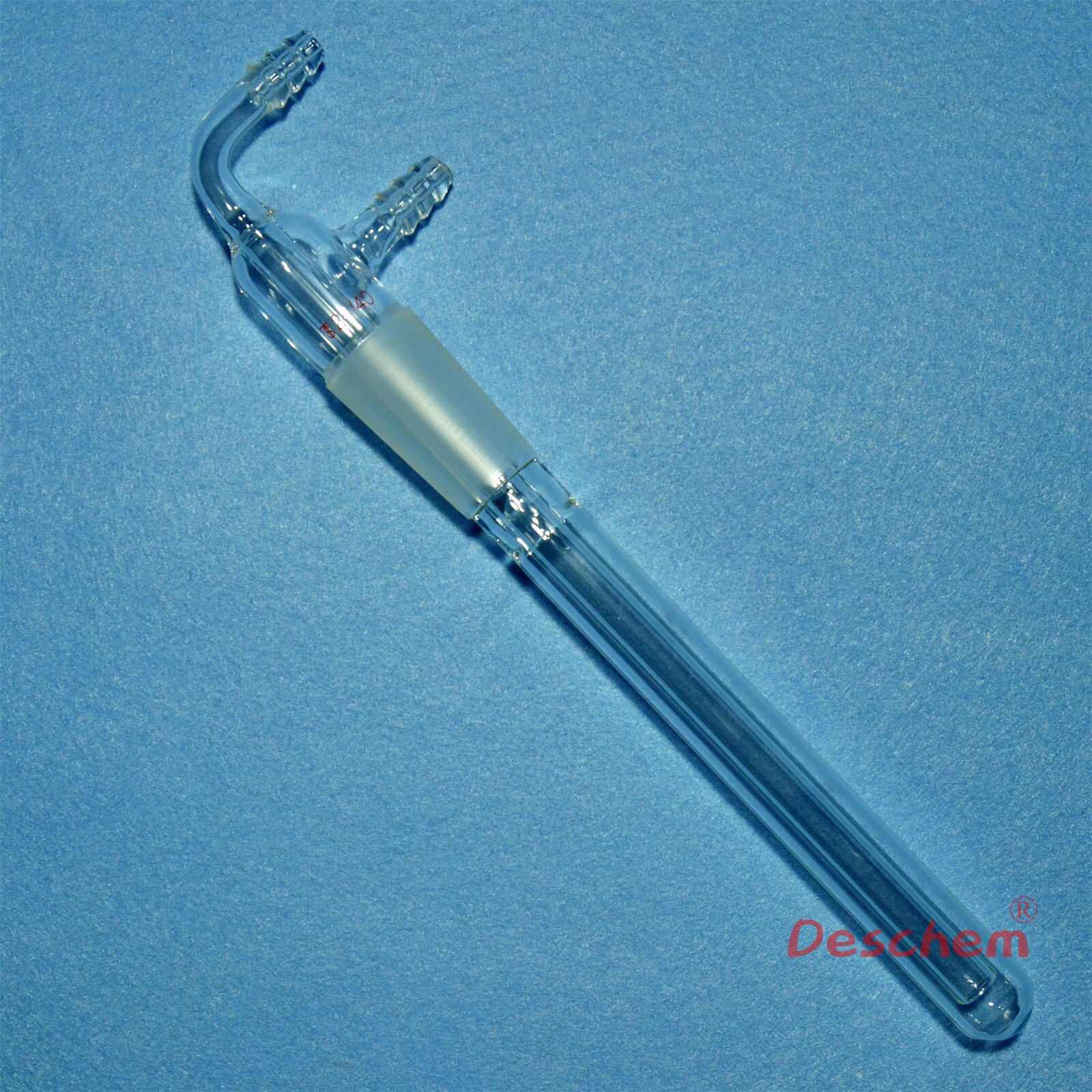 200mm, 24/40, Ace Koude Vinger Val, Lab Glas Condensor W/Slang Aansluiting